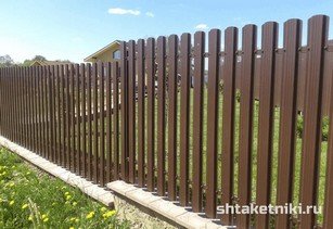 Штакетник широкий 115 мм 8017 шоколад в городе Алматы